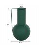 ΔΙΑΚΟΣΜΗΤΙΚΟ BAZO FLAGON HM4260.03 ΜΕΤΑΛΛΟ ΣΕ ΠΡΑΣΙΝΟ Φ26x45Υ εκ.