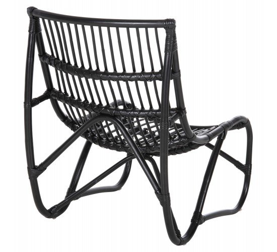 ΠΟΛΥΘΡΟΝΑ GRINN HM9815.02 ΡΑΒΔΟΙ RATTAN ΣΕ ΜΑΥΡΟ 56,5x73,5x79,5Υ εκ.