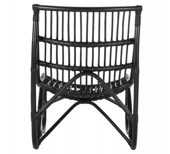 ΠΟΛΥΘΡΟΝΑ GRINN HM9815.02 ΡΑΒΔΟΙ RATTAN ΣΕ ΜΑΥΡΟ 56,5x73,5x79,5Υ εκ.