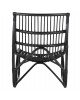 ΠΟΛΥΘΡΟΝΑ GRINN HM9815.02 ΡΑΒΔΟΙ RATTAN ΣΕ ΜΑΥΡΟ 56,5x73,5x79,5Υ εκ.