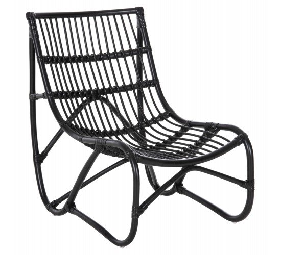 ΠΟΛΥΘΡΟΝΑ GRINN HM9815.02 ΡΑΒΔΟΙ RATTAN ΣΕ ΜΑΥΡΟ 56,5x73,5x79,5Υ εκ.