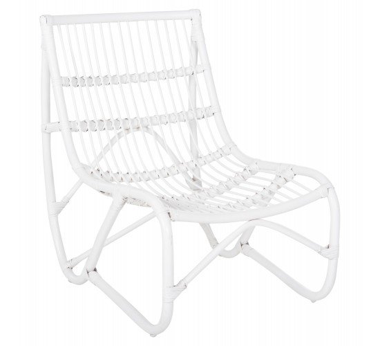 ΠΟΛΥΘΡΟΝΑ GRINN HM9815.03 ΡΑΒΔΟΙ RATTAN ΣΕ ΛΕΥΚΟ 56,5x73,5x79,5Υ εκ.