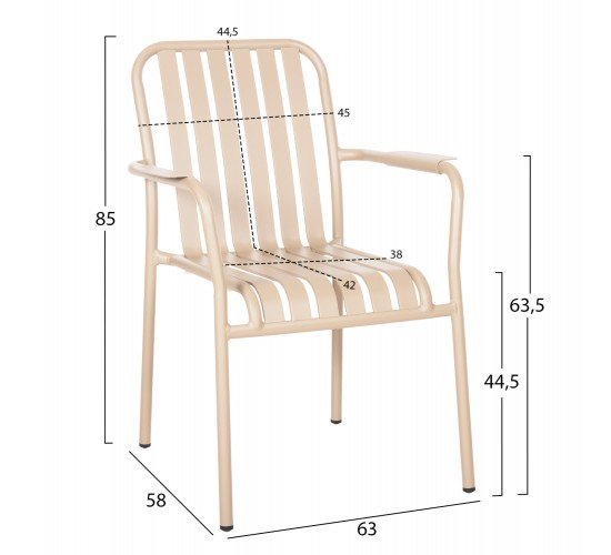 ΠΟΛΥΘΡΟΝΑ ΑΛΟΥΜΙΝΙΟΥ RACHEL HM6088.04 ΣΑΜΠΑΝΙ 63x58x85Υεκ.