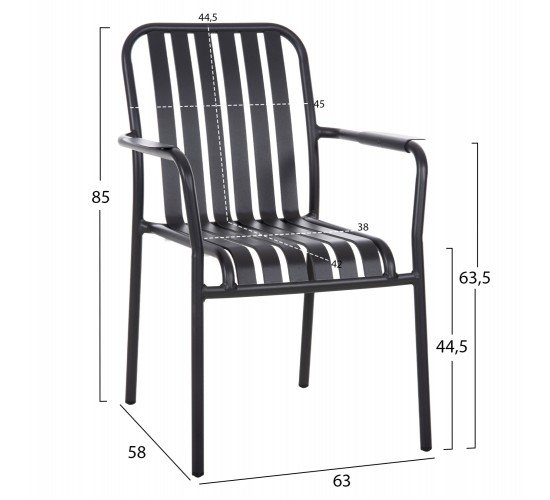 ΠΟΛΥΘΡΟΝΑ ΑΛΟΥΜΙΝΙΟΥ RACHEL HM6088.10 ΑΝΘΡΑΚΙ 63x58x85Υεκ.