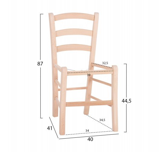 ΚΑΡΕΚΛΑ ΚΑΦΕΝΕΙΟΥ ΠΑΡΟΣ HM5585.02 ΞΥΛΟ ΟΞΙΑΣ ΕΜΠΟΤΙΣΜΟΥ ΑΒΑΦΗ 40x41x87Υεκ.ΣΚΕΛΕΤΟΣ