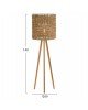 ΕΠΙΔΑΠΕΔΙΟ ΦΩΤΙΣΤΙΚΟ HM4352 RUBBERWOOD-RATTAN-SEAGRASS ΣΕ ΦΥΣΙΚΟ Φ39x149Υεκ.