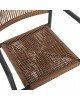 ΠΟΛΥΘΡΟΝΑ ΑΛΟΥΜΙΝΙΟΥ STER HM5786.12 ΑΝΘΡΑΚΙ-ΣΥΝΘ.RATTAN ΜΠΕΖ 55,5x53x78Υεκ.