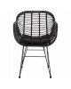 ΠΟΛΥΘΡΟΝΑ ΜΕ ΜΑΞΙΛΑΡΙ ΜΕΤΑΛΛΙΚΗ ALLEGRA HM5450.32 ΜΕ WICKER ΜΑΥΡΟ 58x59x82Υεκ.