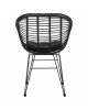 ΠΟΛΥΘΡΟΝΑ ΜΕ ΜΑΞΙΛΑΡΙ ΜΕΤΑΛΛΙΚΗ ALLEGRA HM5450.32 ΜΕ WICKER ΜΑΥΡΟ 58x59x82Υεκ.