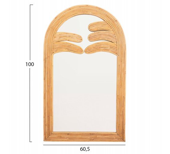 ΚΑΘΡΕΠΤΗΣ ΤΟΙΧΟΥ REFLECT HM4367 ΦΥΣΙΚΟ RATTAN 60x4,5x100Υεκ.