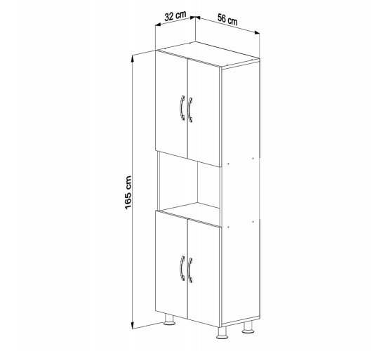 ΕΠΙΠΛΟ ΚΟΥΖΙΝΑΣ/ΝΤΟΥΛΑΠΙ RAD HM18196.03 ΜΕΛΑΜΙΝΗ ΣΟΝΑΜΑ-ΛΕΥΚΟ 56x32x165Υεκ.