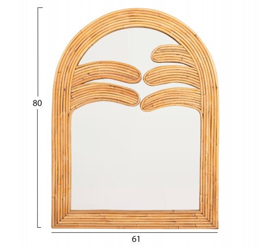 ΚΑΘΡΕΠΤΗΣ ΤΟΙΧΟΥ REFLECT HM4366 ΦΥΣΙΚΟ RATTAN 61x5x80Υεκ.