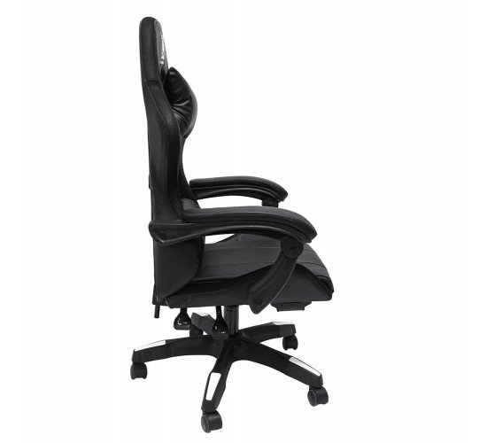 ΠΟΛΥΘΡΟΝΑ GAMING DARREN HM1203.04 ΜΑΥΡΟ-ΛΕΥΚΟ PVC & NYLON 51x49x125Υεκ.