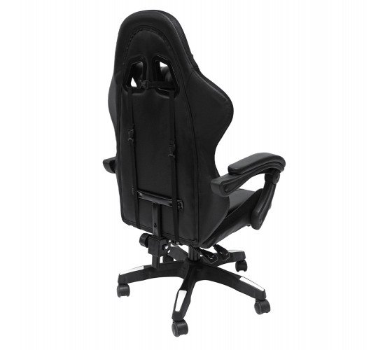 ΠΟΛΥΘΡΟΝΑ GAMING DARREN HM1203.04 ΜΑΥΡΟ-ΛΕΥΚΟ PVC & NYLON 51x49x125Υεκ.