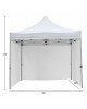 GAZEBO ΕΠΑΓΓΕΛΜΑΤΙΚΟ ΜΕ 3 ΠΛΑΙΝΑ ΠΑΝΙΑ ΣΚΙΑΣΗΣ CRESSEN HM21097.01 ΠΤΥΣΣΟΜΕΝΟ ΑΛΟΥΜΙΝΙΟΥ 3x3x3,4Yεκ