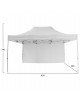 GAZEBO ΕΠΑΓΓΕΛΜΑΤΙΚΟ ΒΑΡΕΩΣ ΤΥΠΟΥ CRESSEN HM21098 ΠΤΥΣΣΟΜΕΝΟ ΑΛΟΥΜΙΝΙΟΥ 3x4,5x3,4Yμ