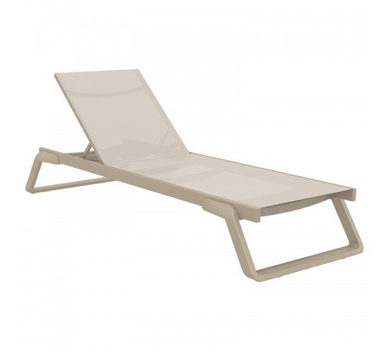 TROPIC ΞΑΠΛΩΣΤΡΑ TAUPE/TAUPE ΠΟΛ/ΝΙΟΥ SIESTA 210X72X31εκ.