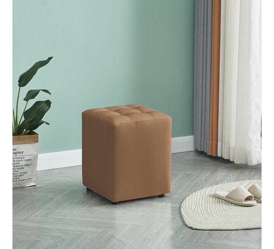 CUBE CAPPUCCINO PU ΣΚΑΜΠΟ 35X35X42εκ. ZITA PLUS 35X35X42εκ.