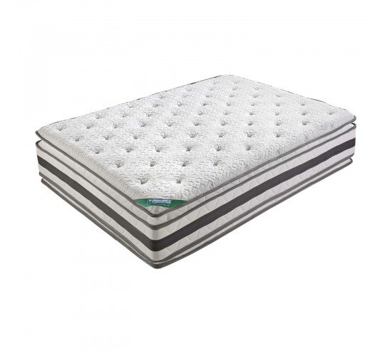 ΣΤΡΩΜΑ Pocket Spring Cool Gel Memory Foam, Μονής Όψης  160x200x(27/25)cm [-Γκρι Ανοιχτό-] [-Spring/Memory-] Ε2051,2