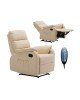 COMFORT Massage Πολυθρόνα Relax, Σαλονιού - Καθιστικού, PU Μπεζ  74x90x98cm [-Μπεζ-Tortora-Sand-Cappuccino-] [-PU - PVC - Bonded Leather-] Ε9733,1