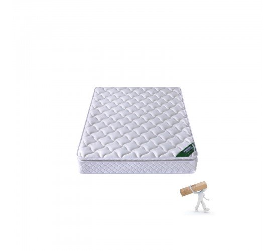 ΣΤΡΩΜΑ Bonnell Spring Roll Pack με Ανώστρωμα Foam (Roll Pack) Μονής Όψης  90x190x24cm [-Άσπρο-] [-Spring/Μονής Όψης-] Ε2056,6