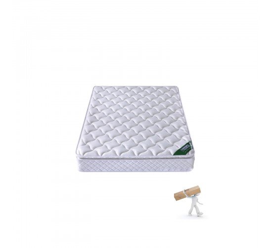 ΣΤΡΩΜΑ Bonnell Spring με Ανώστρωμα Foam (Roll Pack) Μονής Όψης  90x200x24cm [-Άσπρο-] [-Spring/Μονής Όψης-] Ε2056,3