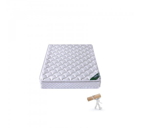 ΣΤΡΩΜΑ Pocket Spring με Ανώστρωμα Memory Foam (Roll Pack) Μονής Όψης  150x200x30cm [-Άσπρο-] [-Spring/Μονής Όψης-] Ε2047,4