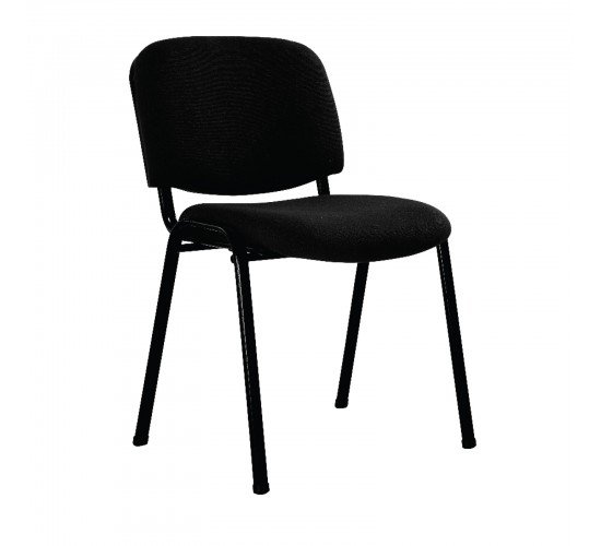 SIGMA Καρέκλα Στοιβαζόμενη Γραφείου Επισκέπτη, Μέταλλο Βαφή Μαύρο, Ύφασμα Μαύρο  55x60x79cm / Σωλ.35x16/1mm [-Μαύρο-] [-Μέταλλο/Ύφασμα-] ΕΟ550,18W
