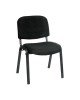 SIGMA Καρέκλα Στοιβαζόμενη Γραφείου Επισκέπτη, Μέταλλο Βαφή Μαύρο, Ύφασμα Μαύρο  55x60x79cm / Σωλ.35x16/1mm [-Μαύρο-] [-Μέταλλο/Ύφασμα-] ΕΟ550,18W