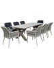 ALLEY Τραπέζι Dining Κήπου-Βεράντας ALU Grey  220x94x72cm [-Γκρι-] [-Αλουμίνιο-] Ε6842,2