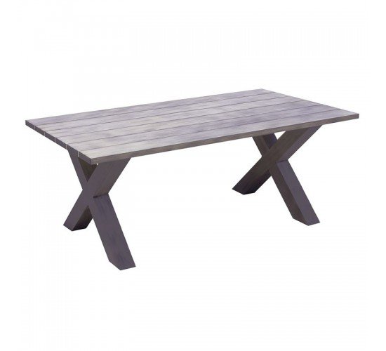 ALLEY Τραπέζι Dining Κήπου-Βεράντας ALU Grey  220x94x72cm [-Γκρι-] [-Αλουμίνιο-] Ε6842,2