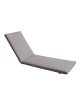 SUNLOUNGER Μαξιλάρι Ξαπλώστρας Textilene Γκρι με Φερμουάρ & Velcro (Foam Polyester)  196(78 118)x60x7cm [-Γκρι-] [-Textilene-] Ε2017,91