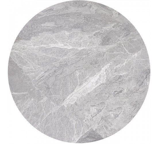 Sintered Stone Επιφάνεια Τραπεζιού, Απόχρωση Grey Marble (MDF για στήριξη βάσης)  Φ60cm/11mm [-Γκρι-] [-Τεχνόπετρα-] Ε100,2S