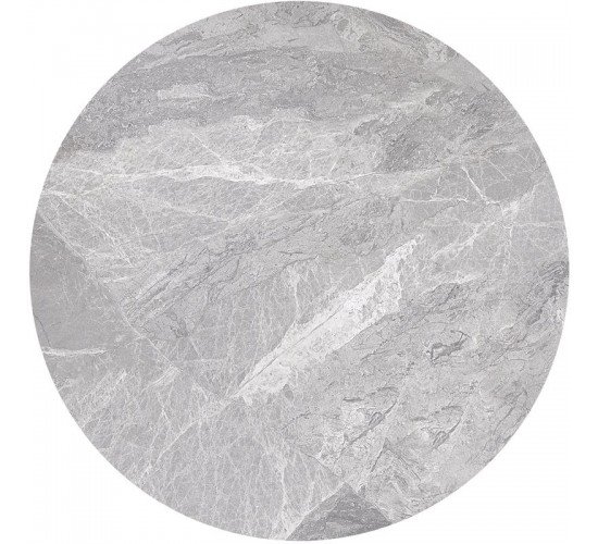 Sintered Stone Επιφάνεια Τραπεζιού, Απόχρωση Grey Marble (MDF για στήριξη βάσης)  Φ60cm/11mm [-Γκρι-] [-Τεχνόπετρα-] Ε100,2S