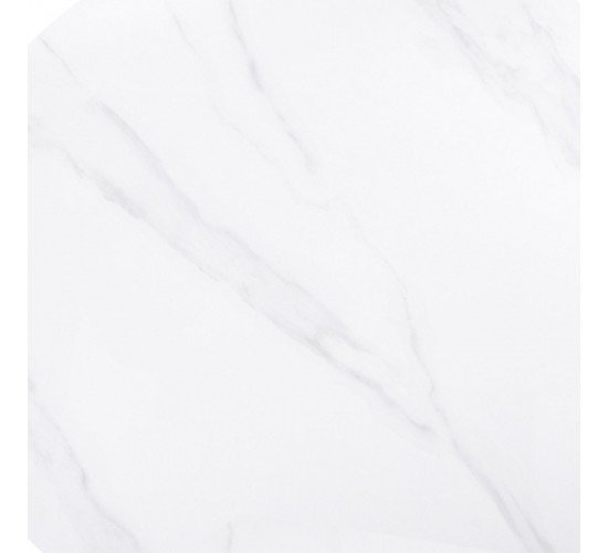 Sintered Stone Επιφάνεια Τραπεζιού, Απόχρωση White Marble (MDF για στήριξη βάσης)  60x60cm/11mm [-Άσπρο-] [-Τεχνόπετρα-] Ε106,1S