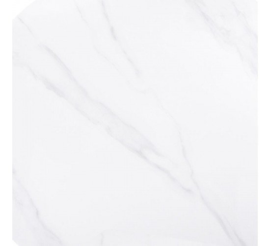 Sintered Stone Επιφάνεια Τραπεζιού, Απόχρωση White Marble (MDF για στήριξη βάσης)  60x60cm/11mm [-Άσπρο-] [-Τεχνόπετρα-] Ε106,1S