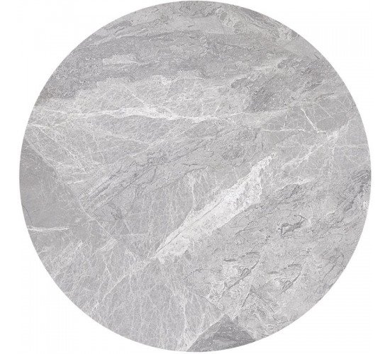 Sintered Stone Επιφάνεια Τραπεζιού, Απόχρωση Grey Marble (MDF για στήριξη βάσης)  Φ70cm/11mm [-Γκρι-] [-Τεχνόπετρα-] Ε101,2S