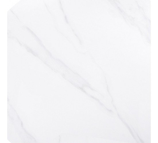 Sintered Stone Επιφάνεια Τραπεζιού, Απόχρωση White Marble (MDF για στήριξη βάσης)  70x70cm/11mm [-Άσπρο-] [-Τεχνόπετρα-] Ε107,1S