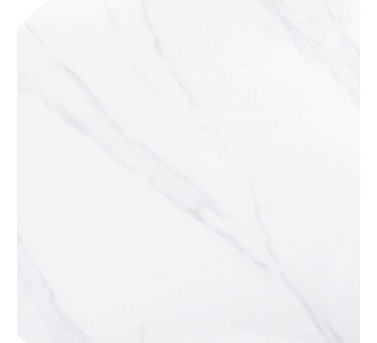 Sintered Stone Επιφάνεια Τραπεζιού, Απόχρωση White Marble (MDF για στήριξη βάσης)  70x70cm/11mm [-Άσπρο-] [-Τεχνόπετρα-] Ε107,1S